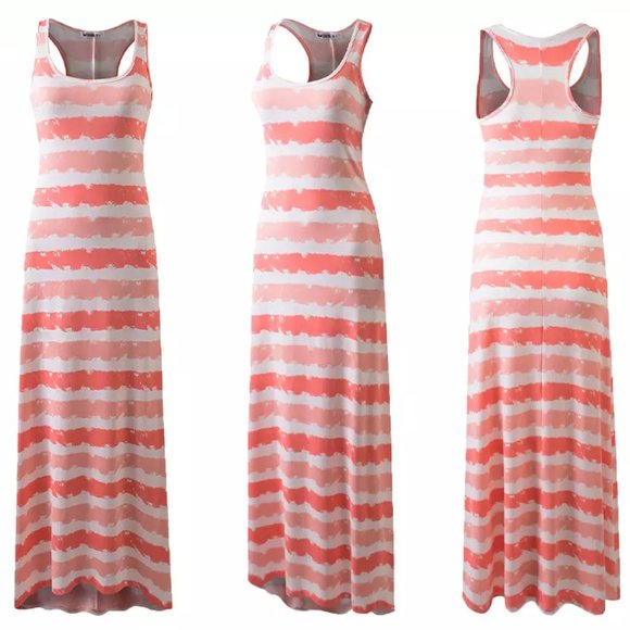 NWT - Women's Racerback Tank Maxi Dress - Picture 2 of 7